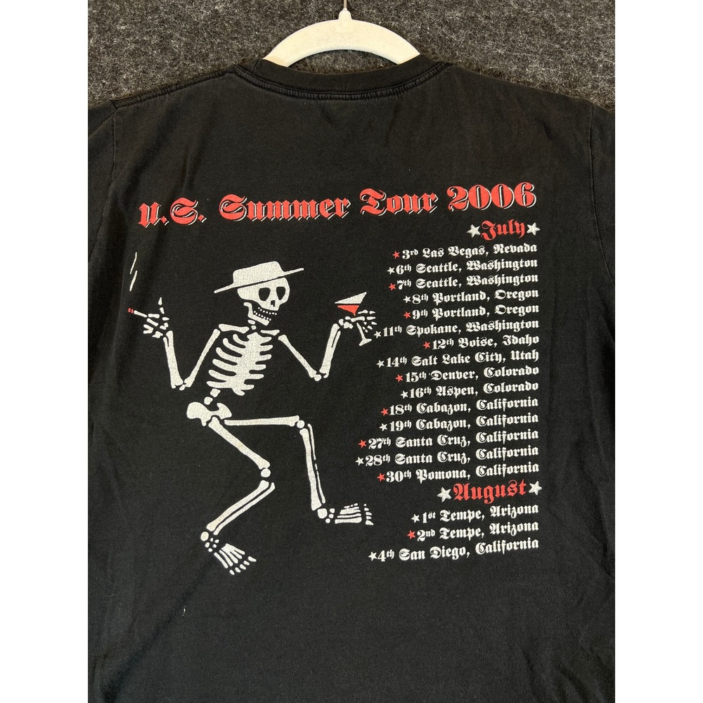 VTG Social Distortion US Summer Tour 2006 TShirt Sz Small Black Punk Rock Skull